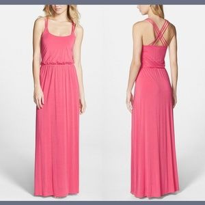 NWT! BCA‎ by Rebecca Virtue Maxi Dress Pink [SZ Small Medium ]